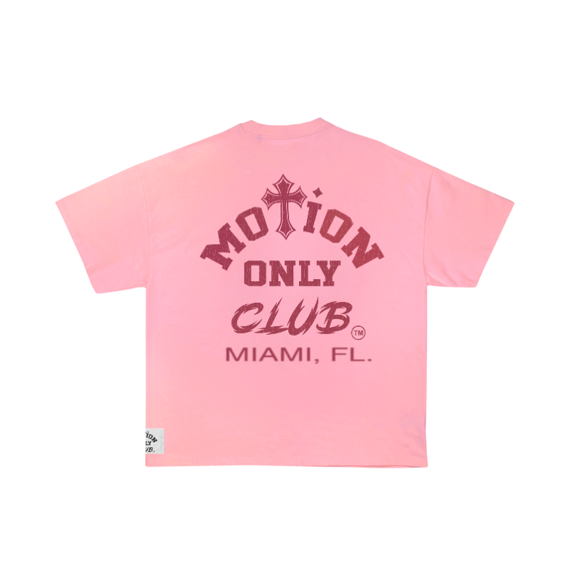 Motion Only Club. Pink Sleeveless Tee